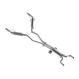 Fits 2010-2015 Chevrolet Camaro 3in. Dual Cat Back; Round Tips; T409 - S7024409