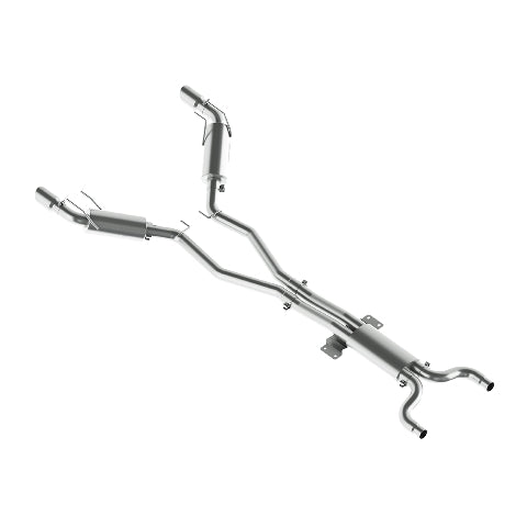 Fits 2010-2015 Chevrolet Camaro 3in. Dual Cat Back; Round Tips; T409 - S7024409