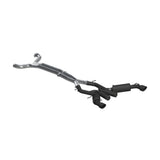 MBRP cat-back exhaust system fits 2016-2024 Chevy Camaro aluminized steel black coated S7035BLK
