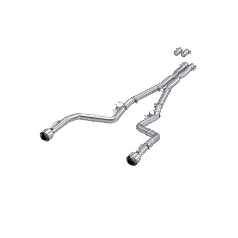 Fits 2017-2023 Dodge Charger 3in. Cat Back; Dual Rear; Dual Tips - S7118AL