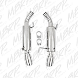 MBRP axle-back exhaust system fits Ford Mustang Armor Pro Series T304 stainless steel S7200304
