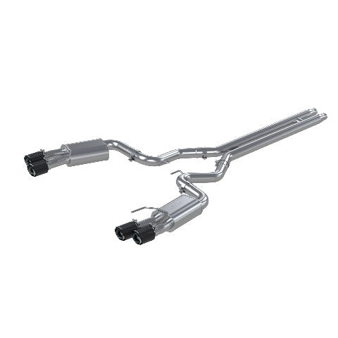 MBRP cat-back exhaust system fits 2018-2023 Ford Mustang Armor Pro Series T304 stainless steel carbon fiber tip S72053CF