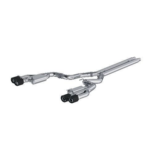 MBRP cat-back exhaust system fits Ford Mustang Armor Pro Series T304 stainless steel carbon fiber tip S72073CF