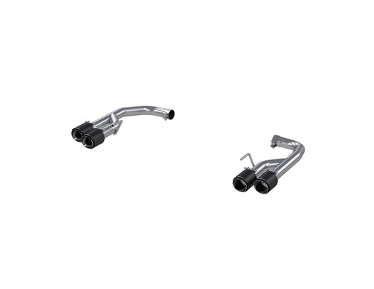 Fits 21-23 Mustang 2.5" Axle Back w/Quad 4" CF Tips Non Active Exhaust-S72113CF