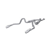 MBRP cat-back exhaust system fits 1999-1903 Ford Mustang 2.5 inch dual split rear exit aluminized steel S7221AL