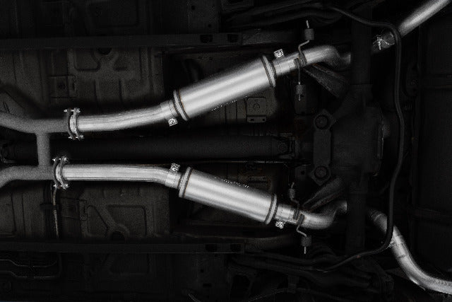 MBRP cat-back exhaust system fits Ford Mustang 2.5 inch dual split rear exit aluminized steel S7221ALBT