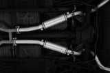 MBRP cat-back exhaust system fits Ford Mustang 2.5 inch dual split rear exit aluminized steel S7221ALBT