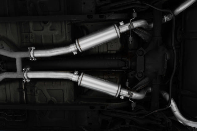 MBRP cat-back exhaust system fits Ford Mustang 2.5 inch dual split rear exit aluminized steel S7221ALBT