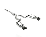 MBRP cat-back exhaust system fits 2019-2023 Ford Mustang 3 inch Armor Pro Series T304 stainless steel carbon fiber tip S72233CF