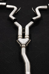 MBRP cat-back exhaust system fits 2019-2023 Ford Mustang 3 inch Armor Pro Series T304 stainless steel carbon fiber tip S72233CF