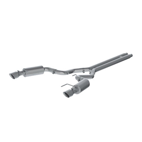MBRP cat-back exhaust system fits Ford Mustang 4.5 inch dual split rear exit Armor Plus Series T409 stainless steel S7239409