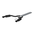 MBRP cat-back exhaust system fits Ford Mustang 4.5 inch dual split rear exit aluminized steel S7239BLK