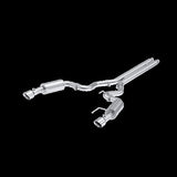 MBRP exhaust system fits Ford Mustang 4.5 inch dual split rear exit aluminized steel S7251AL