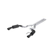 MBRP cat-back exhaust system fits Ford Mustang 4.5 inch dual split rear exit aluminized steel S7251BLK