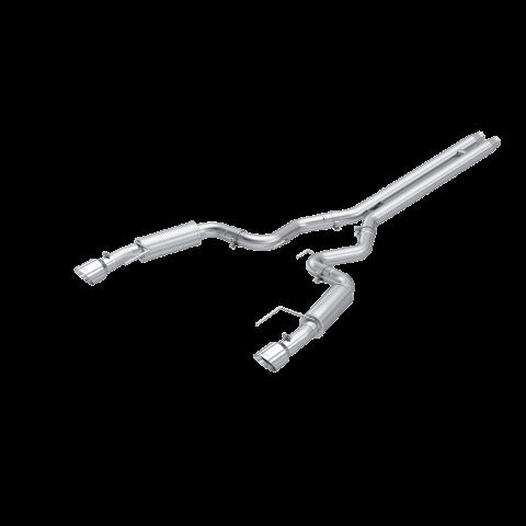 Fits 24 Ford Mustang 3" Cat Back Dual Split Rear Race Version 4.5" tips-S7253AL