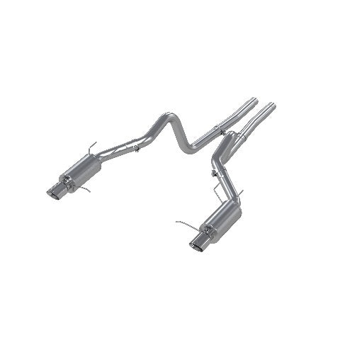 MBRP cat-back exhaust system fits Ford Mustang dual split rear exit Armor Plus Series T409 stainless steel S7258409