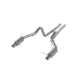 MBRP cat-back exhaust system fits Ford Mustang dual split rear exit Armor Plus Series T409 stainless steel S7258409