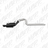 MBRP cat-back exhaust system fits 2011-2014 Ford Mustang dual split rear exit aluminized steel S7258BLK