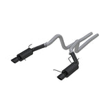 MBRP cat-back exhaust system fits 2011-2014 Ford Mustang dual split rear exit aluminized steel S7258BLK
