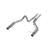 MBRP cat-back exhaust system fits Ford Mustang dual split rear exit Armor Pro Series T304 stainless steel S7260304