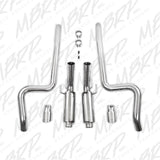 MBRP cat-back exhaust system fits Ford Mustang dual split rear exit Armor Pro Series T304 stainless steel S7260304