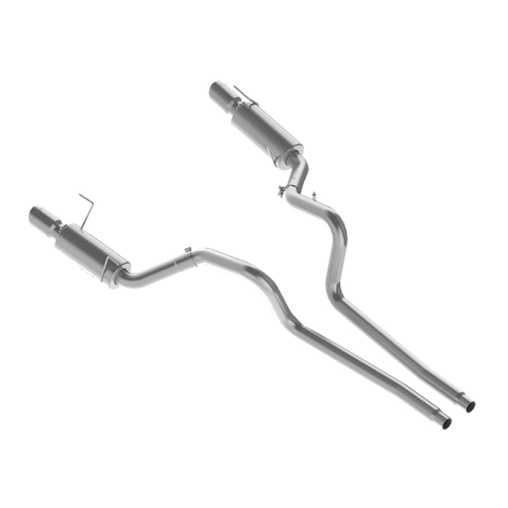 MBRP cat-back exhaust system fits Ford Mustang dual split rear exit Armor Plus Series T409 stainless steel S7269409