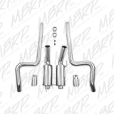 MBRP cat-back exhaust system fits Ford Mustang dual split rear exit Armor Plus Series T409 stainless steel S7269409