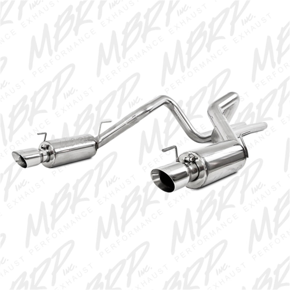 MBRP cat-back exhaust system fits Ford Mustang dual split rear exit Armor Plus Series T409 stainless steel S7269409