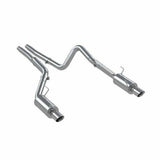 MBRP cat-back exhaust system fits Ford Mustang dual split rear exit Armor Plus Series T409 stainless steel S7269409