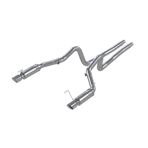 MBRP cat-back exhaust system fits 2007-2010 Ford Mustang dual split rear exit aluminized steel S7270AL