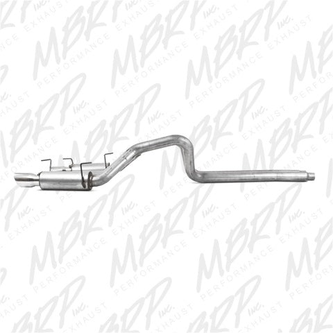 MBRP cat-back exhaust system fits 2007-2010 Ford Mustang dual split rear exit aluminized steel S7270AL