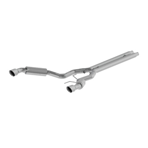 MBRP cat-back exhaust system fits Ford Mustang 4.5 inch dual split rear exit Armor Plus Series T409 stainless steel S7278409