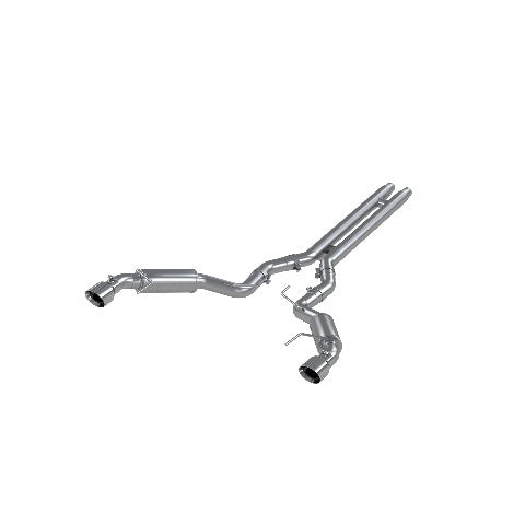 MBRP cat-back exhaust system fits Ford Mustang 4.5 inch dual split rear exit aluminized steel S7278AL