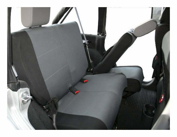 RT Off-Road door accessory fits 2007-2011 Jeep Wrangler JK 4-Door black gray fabric SC30221