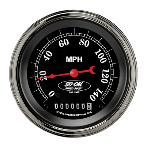 Classic Instruments So-Cal 3 3/8" Speedometer SC55SLC
