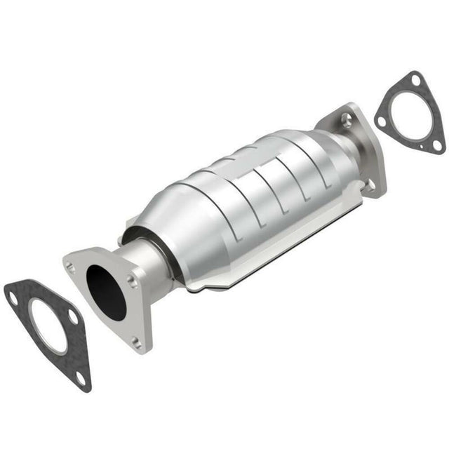 direct-fit catalytic converter fits 1986-1989 Honda Accord 2L and 1986-1989 Honda Accord 2L L4 rear front Federal EPA with gaskets 7713003 Schultz