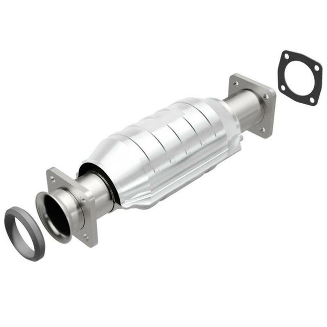 direct-fit catalytic converter fits 1981-1993 Saab 900 2L and 1991-1993 Saab 900 2.1L L4 rear front Federal EPA with gaskets 7713013 Schultz