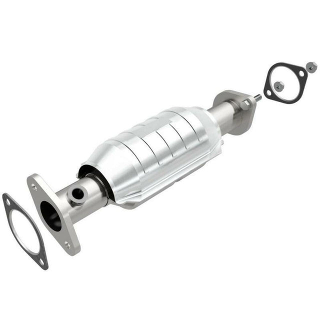 direct-fit catalytic converter fits 2002-2003 Mitsubishi Lancer 2L and 2002-2003 Mitsubishi Lancer 2L L4 rear front Federal EPA with gaskets 7713097 Schultz