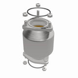 direct-fit catalytic converter fits 2004-2008 Forenz a 2L stainless steel 7716005 Schultz