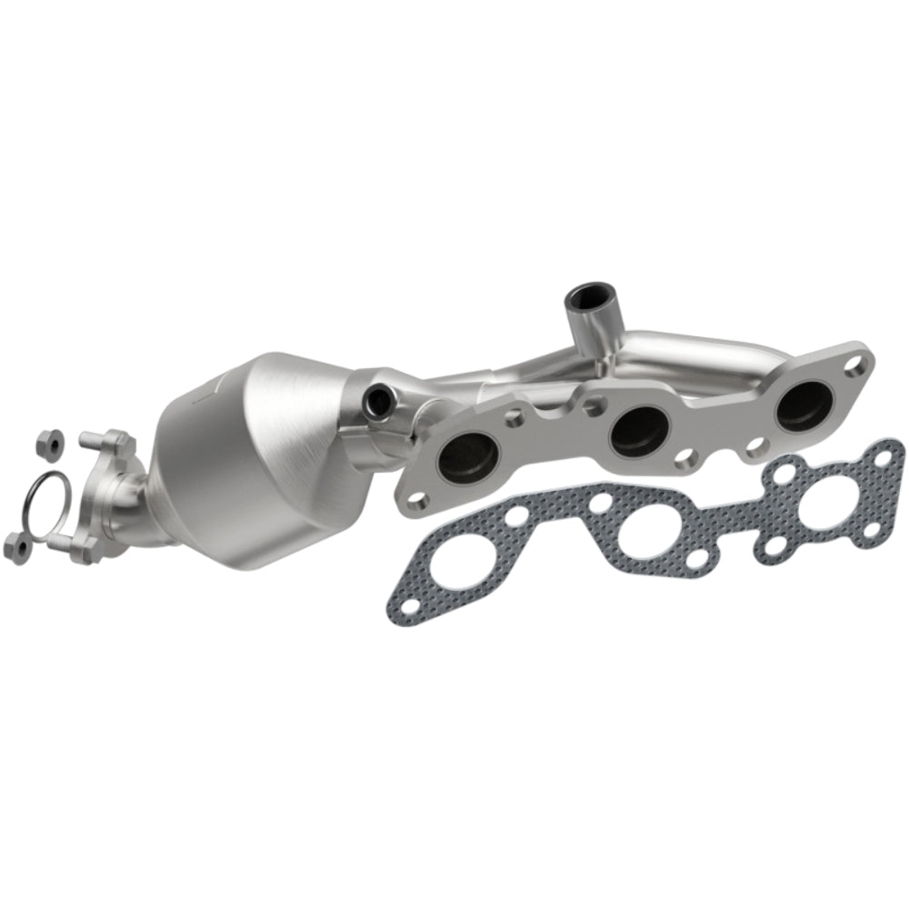 direct-fit catalytic converter fits 2002-2004 Nissan Frontier 3.3L stainless steel 7718016 Schultz
