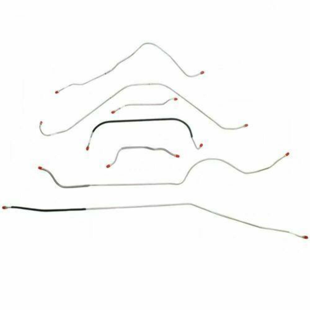 Brake Line Kit For 57 Ford Thunderbird Power 7 Piece Steel Fine Lines