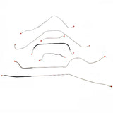 1957 Ford Thunderbird Complete Brake Line Kit Power Brakes Steel 7 Pieces SCK5702OM