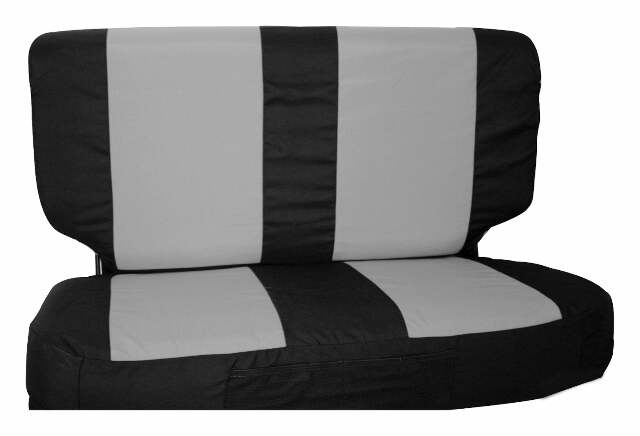 RT Off-Road seat cover fits 1997-2002 Jeep Wrangler black gray fabric SCP20121