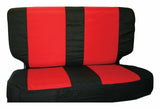 RT Off-Road seat cover fits 1997-2002 Jeep Wrangler black red fabric SCP20130