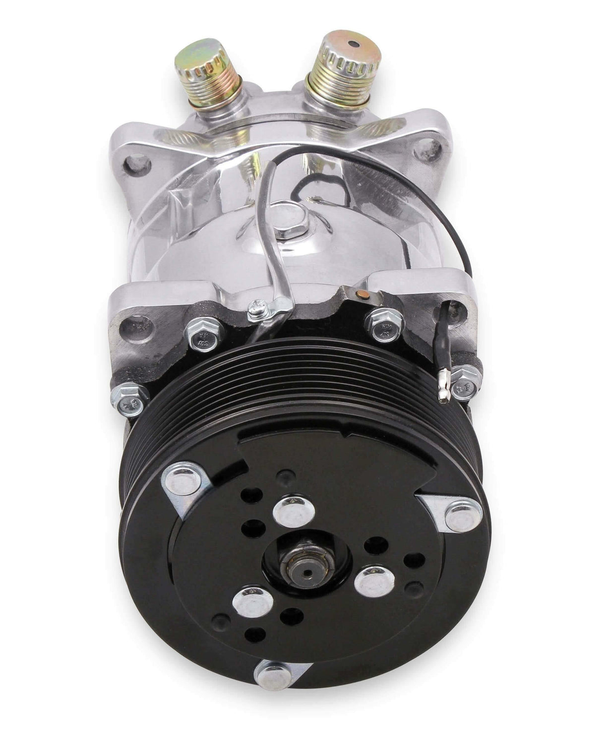 Hooker performance muffler polished aluminum sd508-a-c-compressor-199-105