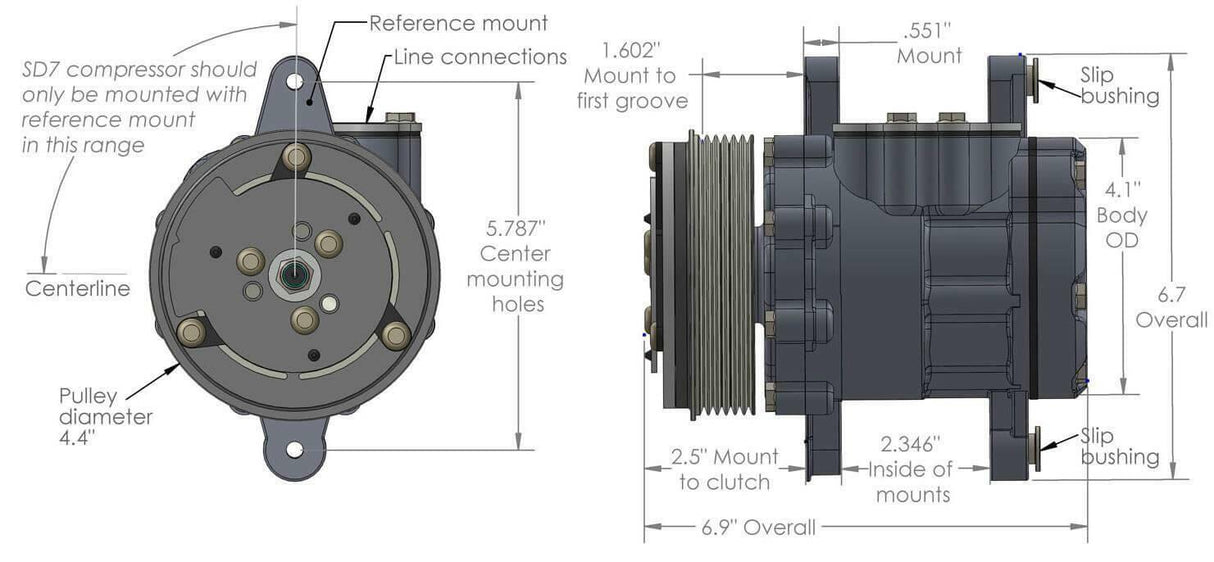 Hooker performance muffler compressor-199-102