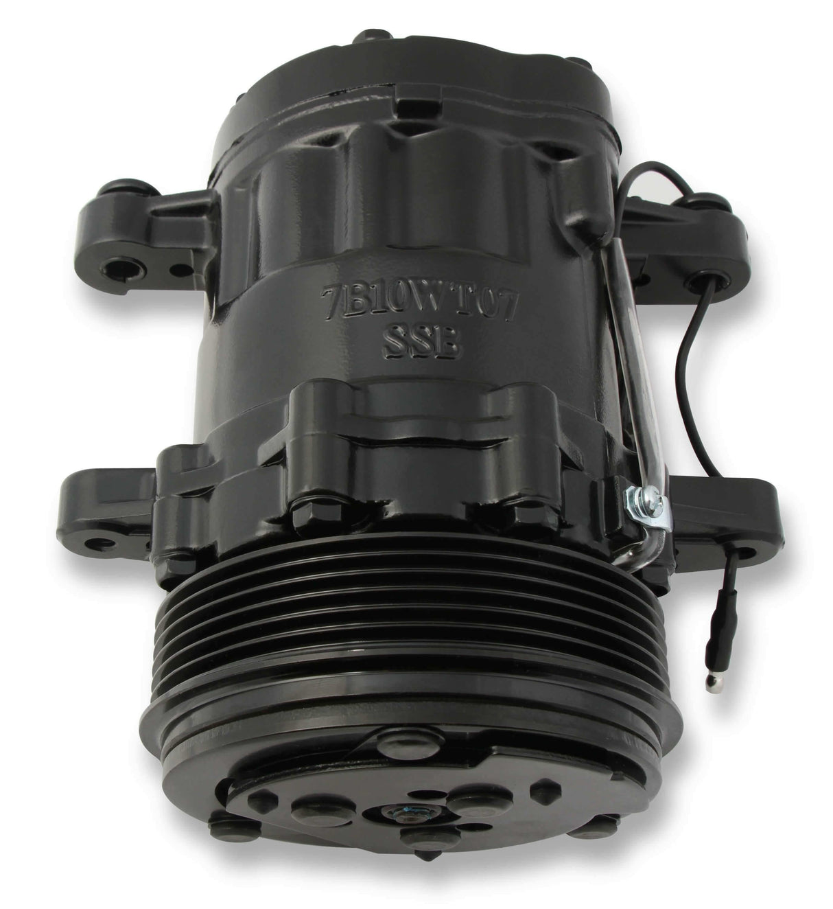 Hooker performance muffler black aluminum compressor-199-104