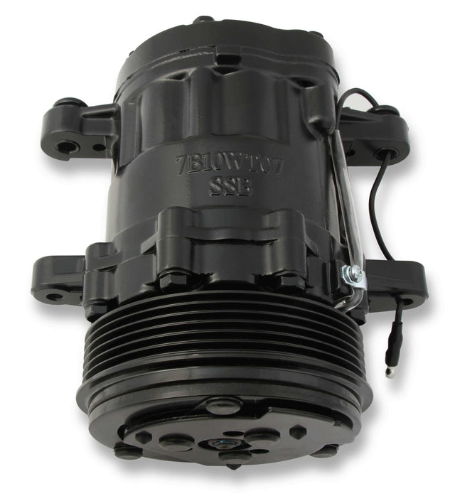 Hooker performance muffler black aluminum compressor-199-104