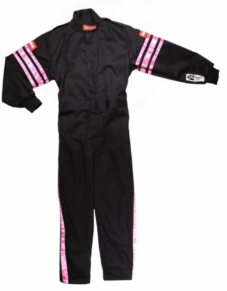 RaceQuip racing safety gear SFI 1 SFI 3 black red Nomex large 1950896RQP