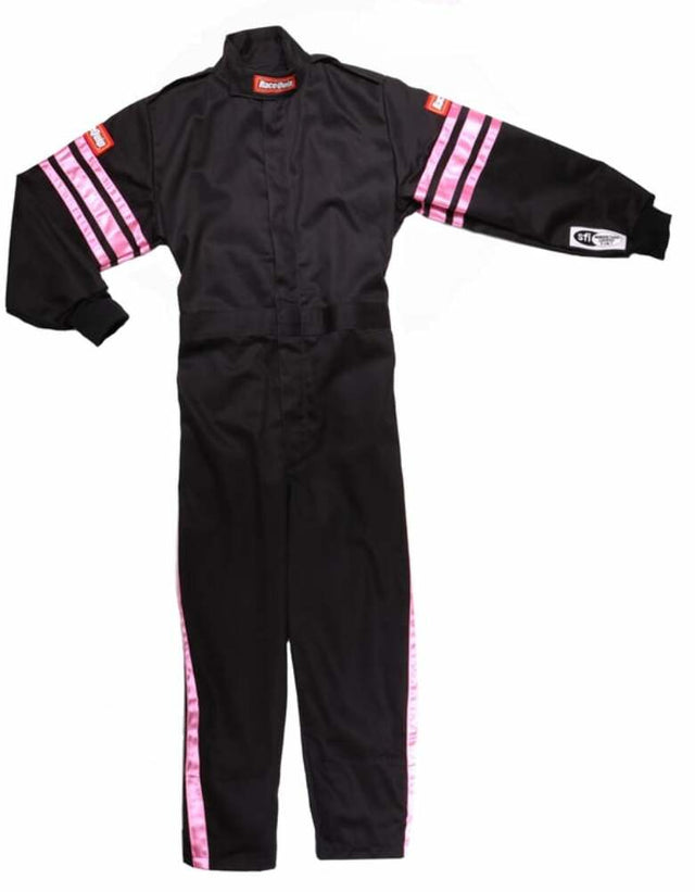 RaceQuip racing safety gear SFI 1 SFI 3 black red Nomex large 1950896RQP